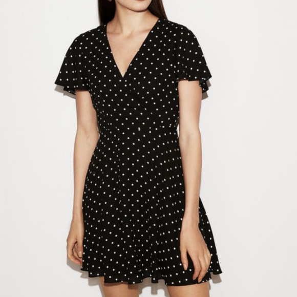 express polka dot dress